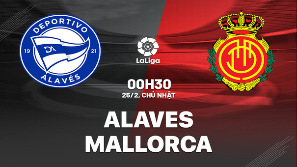 Alaves vs Mallorca 0h30 ngày 25/2 (La Liga 2023/24) Alaves vẫn đang cần mẫn tích lũy điểm số trên hành trình trụ hạng. Sau khi thua ĐKVĐ Barca, thầy trò HLV Luis Garcia đều có điểm trước Betis và Villarreal - hai đội bóng có thể đang lâm vào cảnh thất thế mùa này nhưng vẫn nằm trong diện tên tuổi lớn của giải đấu (đều nằm trong Top 6 mùa trước). Hãy đến FB88 cá cược bóng đá để biết thêm thông tin nhé .