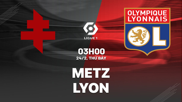 Metz vs Lyon 3h00 ngày 24/2 (Ligue 1 2023/24) Kể từ khi HLV Pierre Sage lên nắm quyền (đầu tháng 12/2023), Lyon trình diễn phong độ cực kỳ xuất sắc, cùng lắm chỉ thua kém mỗi "kẻ thống trị" PSG mà thôi xét trong phạm vi nước Pháp. Không đến độ bất khả chiến bại nhưng điều quan trọng là Les Gones luôn đứng dậy cực nhanh sau mỗi lần "vấp ngã". Hãy đến FB88 cá cược bóng đá để biết thêm thông tin nhé .