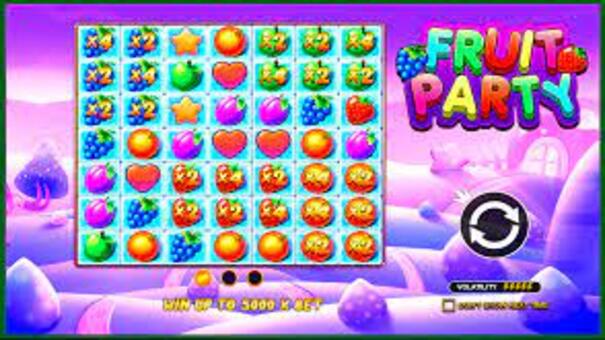 Fruit Party là trò chơi slot trực tuyến được sản xuất bởi nhà cung cấp game nổi tiếng Pragmatic Play. Fruit Party được thiết kế theo định dạng khá đặc biệt là 7×7 với 7 cuộn, 7 hàng cùng tỷ lệ RTP là 96,47%. Bối cảnh và biểu tượng trong game được lấy cảm hứng từ một bữa tiệc trái cây đầy màu sắc, mang cảm giác của thập niên 80 với các loại quả như dâu tây, táo, cam nh0 . Hãy đến FB88 slots trực tuyến để biết thêm thông tin nhé .