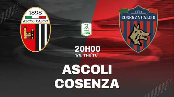 Nhận định bóng đá Ascoli vs Cosenza 20h00 ngày 1/5 (Hạng 2 Italia 2023/24) . Hãy đến FB88 cá cược bóng đá để biết thêm thông tin .