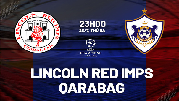 Nhận định Lincoln Red Imps vs Qarabag 23h00 ngày 23/7 (Champions League 2024/25). Hãy đến FB88 cá cược bóng đá .