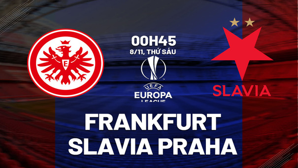 Nhận định Frankfurt vs Slavia Praha 0h45 ngày 8/11 (Europa League 2024/25). Hãy đến FB88 cá cược bóng đá .