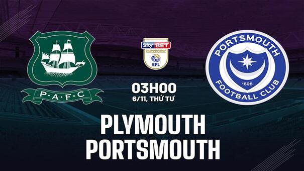 Nhận định bóng đá Plymouth vs Portsmouth 3h00 ngày 6/11 (Hạng nhất Anh 2024/25). Hãy đến FB88 cá cược bóng đá .