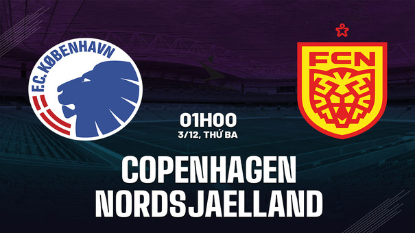 Nhận định Copenhagen vs Nordsjaelland 1h00 ngày 3/12 (VĐQG Đan Mạch 2024/25). Hãy đến FB88 cá cược bóng đá.